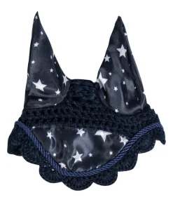 HKM KIDS Hobby Horsing|Spielzeug - Hobby Horsing Fliegenhaube mit Print, navy mit Sternenmuster Dunkelblau