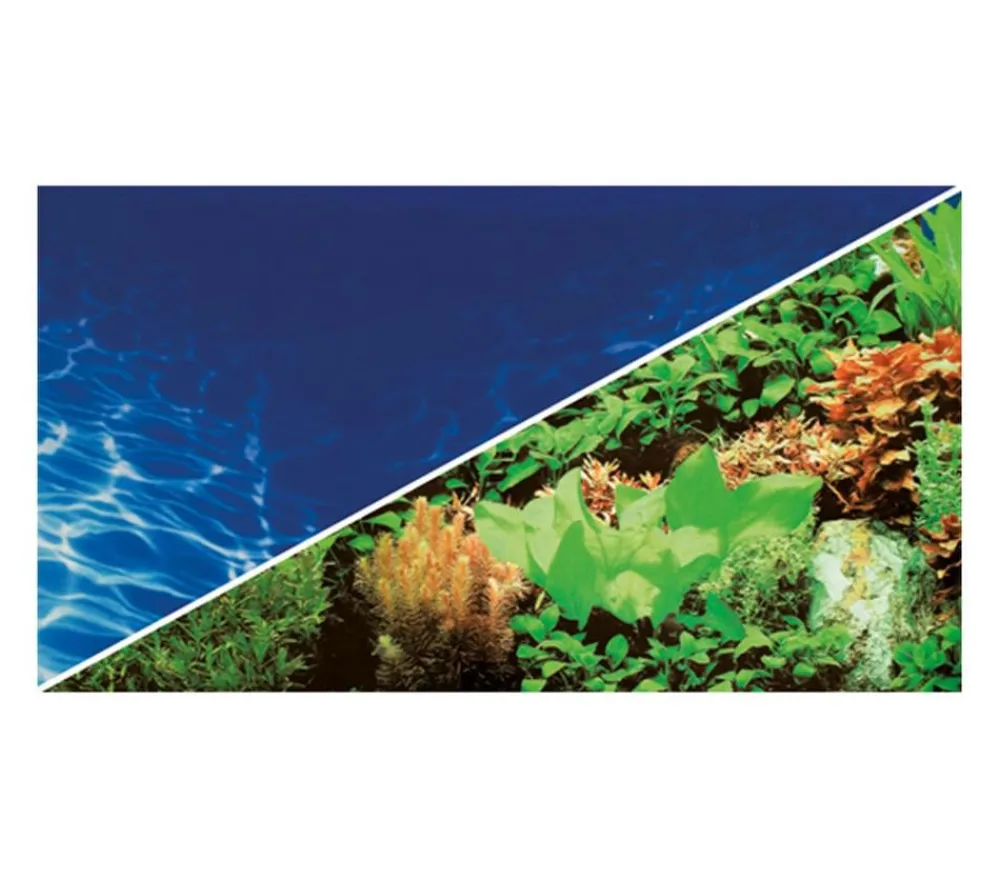 Hobby® Deko > Aquarium Rückwand Pflanzen 8/Marine Blue