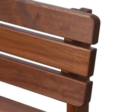Fun Star 3-Sitzer Gartenbänke|Gartenbänke Holz - Holzbank Tessin, 3-Sitzer Braun