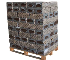 Holzbrikett Pini Kay, 96 x 10 kg, 8-eckig in Folie Braun Sale