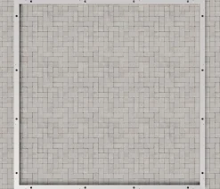 Hörmann Aluminium-Bodenrahmen für Gerätehaus Juno JSD5/JFD5/JPD5 Silber