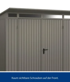 Hörmann Berry-Gerätehaus Classic-P Typ 1, ca. B247,9/H228,6/T153 cm Quarzgrau Outlet
