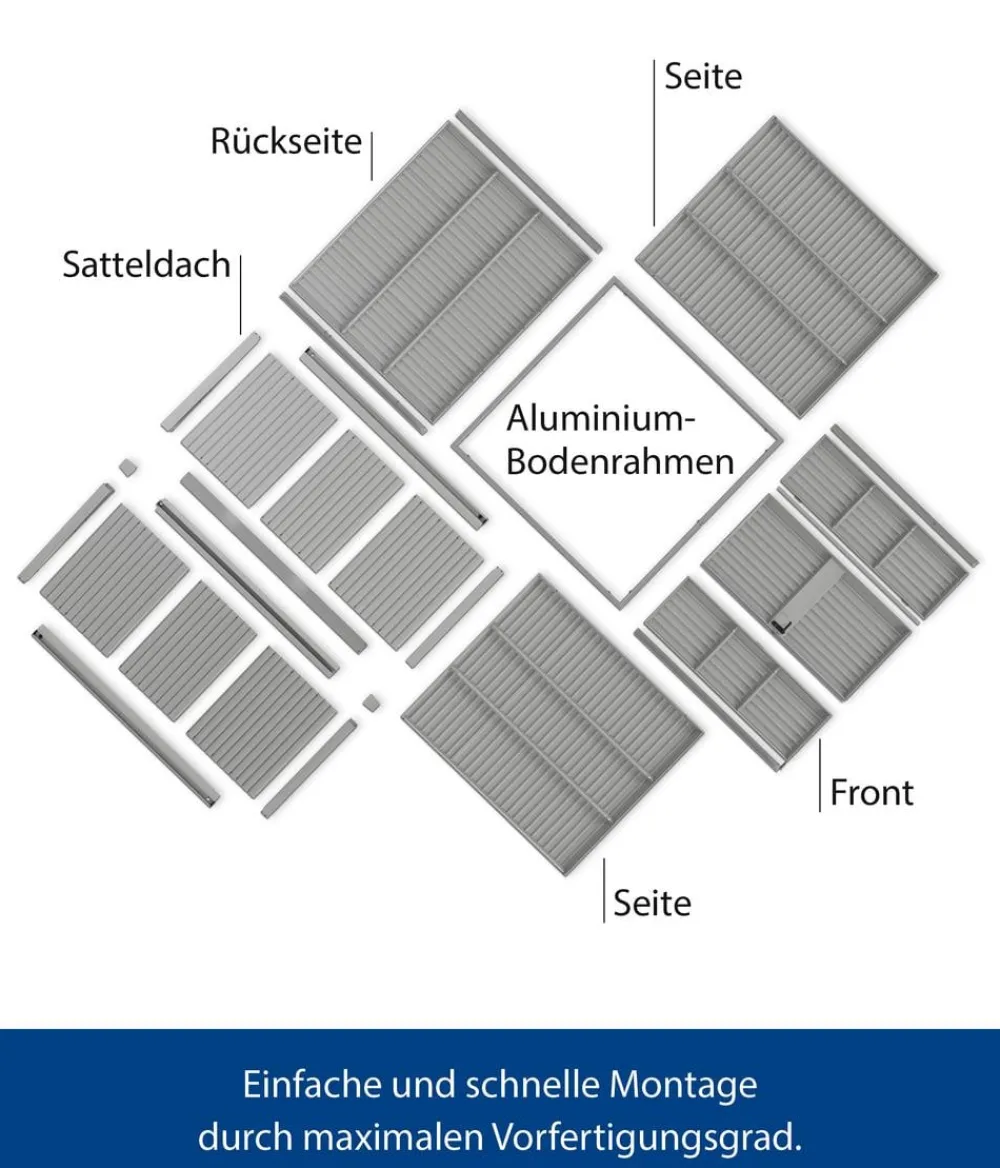 Hörmann Gartenhäuser & Gerätehäuser > Berry-Gerätehaus Classic-S Typ 2, ca. B258,8/H216/T247,7 cm