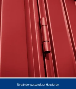 Hörmann Gartenhäuser & Gerätehäuser - Berry-Gerätehaus Classic-P Typ 3, ca. B312,7/H232,3/T283,4 cm Graualuminium
