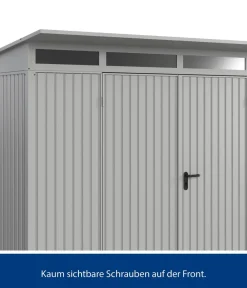 Hörmann Berry-Gerätehaus Classic-P Typ 3, ca. B312,7/H232,3/T283,4 cm Weißaluminium Clearance