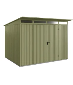 Hörmann Berry-Gerätehaus Classic-P Typ 3, ca. B312,7/H232,3/T283,4 cm Schilfgrün Hot