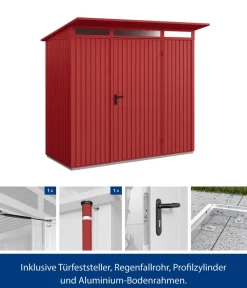 Hörmann Gartenhäuser & Gerätehäuser > Berry-Gerätehaus Classic-P Typ 1, ca. B247,9/H228,6/T153 cm