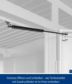 Hörmann Gartenhäuser & Gerätehäuser > Berry-Gerätehaus Classic-P Typ 1, ca. B247,9/H228,6/T153 cm