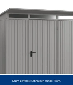 Hörmann Gartenhäuser & Gerätehäuser - Berry-Gerätehaus Classic-P Typ 1, ca. B247,9/H228,6/T153 cm Taubenblau
