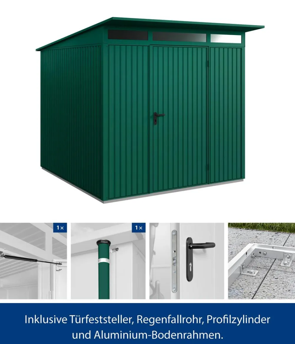 Hörmann Gartenhäuser & Gerätehäuser > Berry-Gerätehaus Classic-P Typ 2, ca. B247,9/H232,3/T283,4 cm