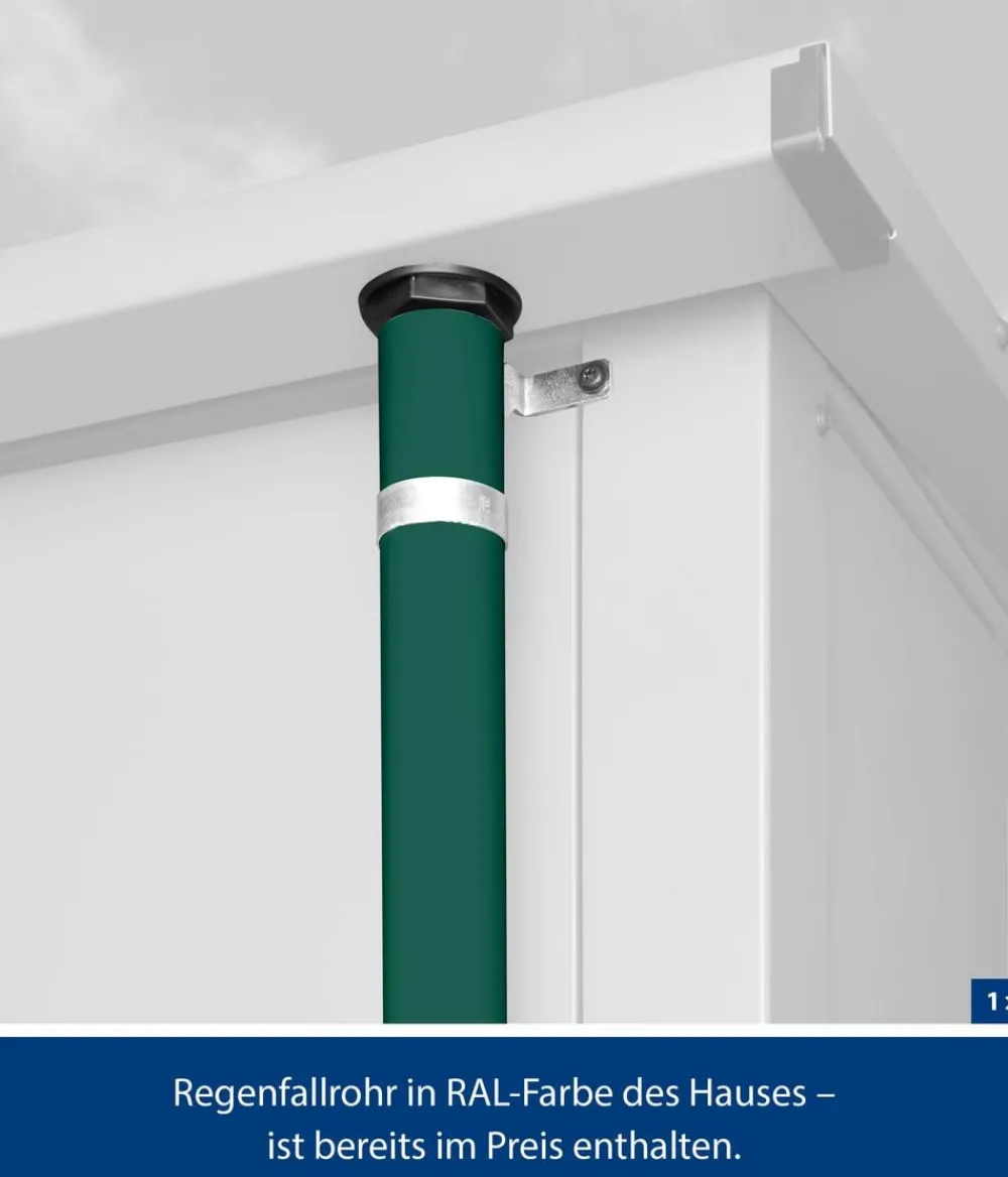 Hörmann Berry-Gerätehaus Classic-P Typ 2, ca. B247,9/H232,3/T283,4 cm Moosgrün Online