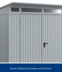 Hörmann Berry-Gerätehaus Classic-P Typ 2, ca. B247,9/H232,3/T283,4 cm Fenstergrau Outlet