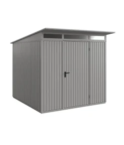 Hörmann Gartenhäuser & Gerätehäuser - Berry-Gerätehaus Classic-P Typ 2, ca. B247,9/H232,3/T283,4 cm Graualuminium