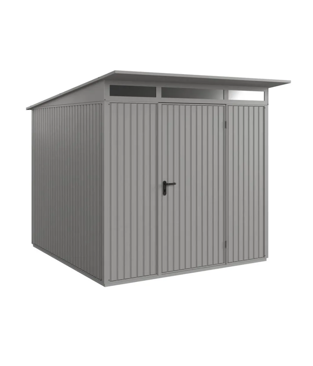 Hörmann Gartenhäuser & Gerätehäuser - Berry-Gerätehaus Classic-P Typ 2, ca. B247,9/H232,3/T283,4 cm Graualuminium