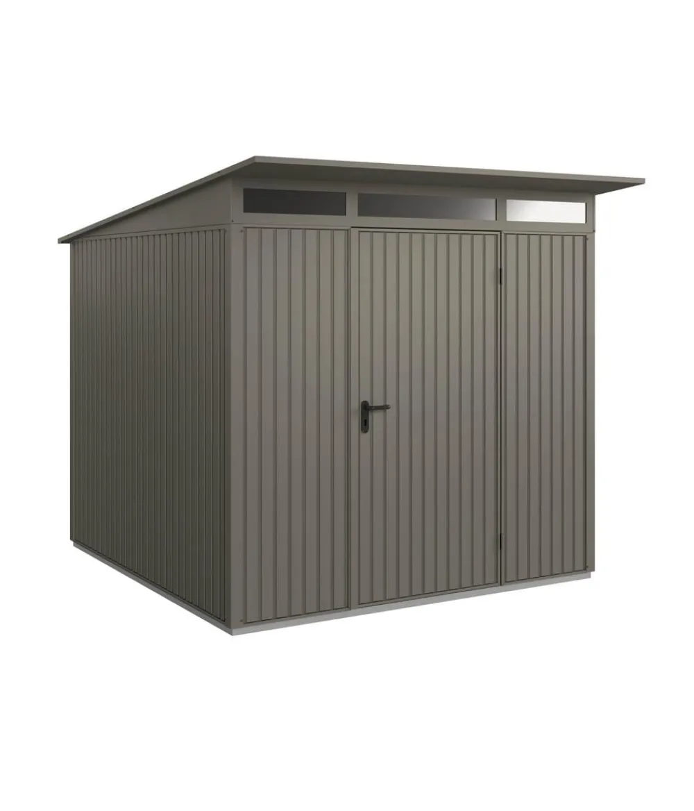 Hörmann Gartenhäuser & Gerätehäuser - Berry-Gerätehaus Classic-P Typ 2, ca. B247,9/H232,3/T283,4 cm Quarzgrau