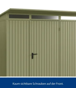 Hörmann Berry-Gerätehaus Classic-P Typ 1, ca. B247,9/H228,6/T153 cm Schilfgrün New