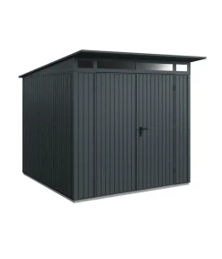 Hörmann Gartenhäuser & Gerätehäuser - Berry-Gerätehaus Classic-P Typ 2, ca. B247,9/H232,3/T283,4 cm Anthrazit