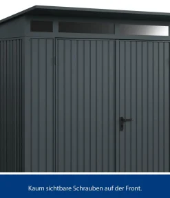Hörmann Gartenhäuser & Gerätehäuser - Berry-Gerätehaus Classic-P Typ 2, ca. B247,9/H232,3/T283,4 cm Anthrazit
