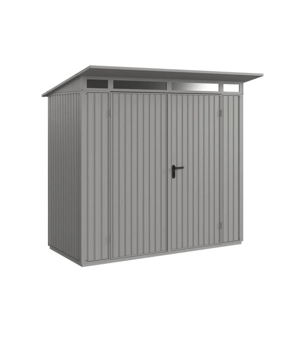 Hörmann Berry-Gerätehaus Classic-P Typ 1, ca. B247,9/H228,6/T153 cm Graualuminium Best