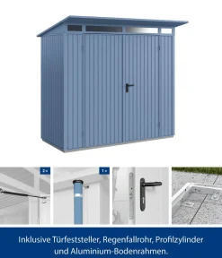 Hörmann Gartenhäuser & Gerätehäuser > Berry-Gerätehaus Classic-P Typ 1, ca. B247,9/H228,6/T153 cm