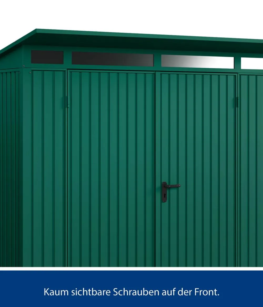 Hörmann Gartenhäuser & Gerätehäuser - Berry-Gerätehaus Classic-P Typ 1, ca. B247,9/H228,6/T153 cm Moosgrün