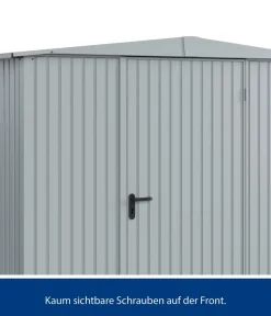 Hörmann Gartenhäuser & Gerätehäuser - Berry-Gerätehaus Classic-S Typ 1, ca. B258,8/H216/T121,3 cm Fenstergrau