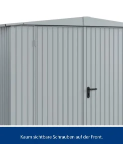 Hörmann Gartenhäuser & Gerätehäuser - Berry-Gerätehaus Classic-S Typ 1, ca. B258,8/H216/T121,3 cm Fenstergrau