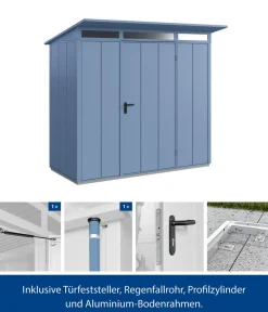 Hörmann Gartenhäuser & Gerätehäuser > Berry-Gerätehaus Modern-P Typ 1, ca. B247,9/H228,6/T153 cm