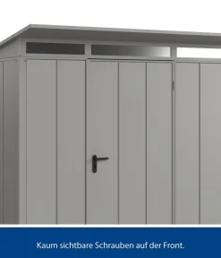 Hörmann Berry-Gerätehaus Modern-P Typ 1, ca. B247,9/H228,6/T153 cm Graualuminium Hot