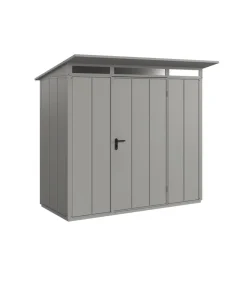 Hörmann Berry-Gerätehaus Modern-P Typ 1, ca. B247,9/H228,6/T153 cm Graualuminium Hot