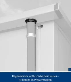 Hörmann Gartenhäuser & Gerätehäuser > Berry-Gerätehaus Modern-P Typ 1, ca. B247,9/H228,6/T153 cm