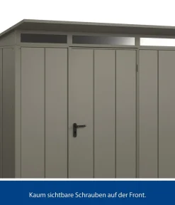 Hörmann Berry-Gerätehaus Modern-P Typ 1, ca. B247,9/H228,6/T153 cm Quarzgrau Outlet
