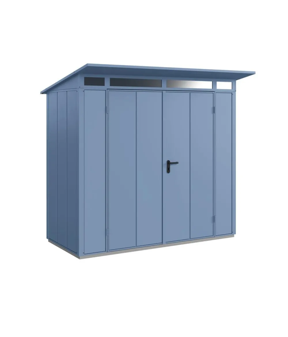 Hörmann Berry-Gerätehaus Modern-P Typ 1, ca. B247,9/H228,6/T153 cm Taubenblau