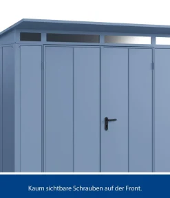 Hörmann Berry-Gerätehaus Modern-P Typ 1, ca. B247,9/H228,6/T153 cm Taubenblau