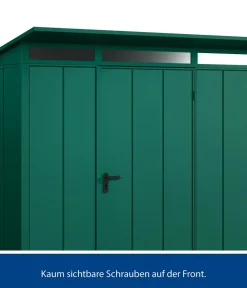 Hörmann Gartenhäuser & Gerätehäuser - Berry-Gerätehaus Modern-P Typ 1, ca. B247,9/H228,6/T153 cm Moosgrün