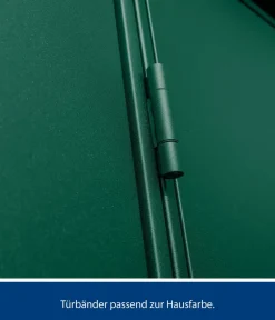 Hörmann Gartenhäuser & Gerätehäuser - Berry-Gerätehaus Modern-P Typ 1, ca. B247,9/H228,6/T153 cm Moosgrün