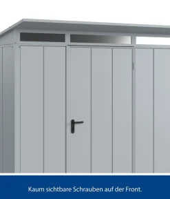 Hörmann Gartenhäuser & Gerätehäuser - Berry-Gerätehaus Modern-P Typ 1, ca. B247,9/H228,6/T153 cm Fenstergrau