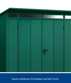 Hörmann Gartenhäuser & Gerätehäuser - Berry-Gerätehaus Modern-P Typ 1, ca. B247,9/H228,6/T153 cm Moosgrün