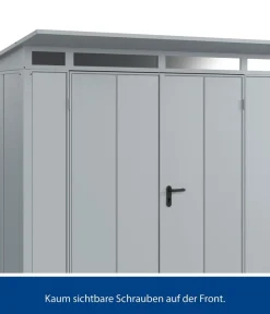 Hörmann Gartenhäuser & Gerätehäuser - Berry-Gerätehaus Modern-P Typ 1, ca. B247,9/H228,6/T153 cm Fenstergrau