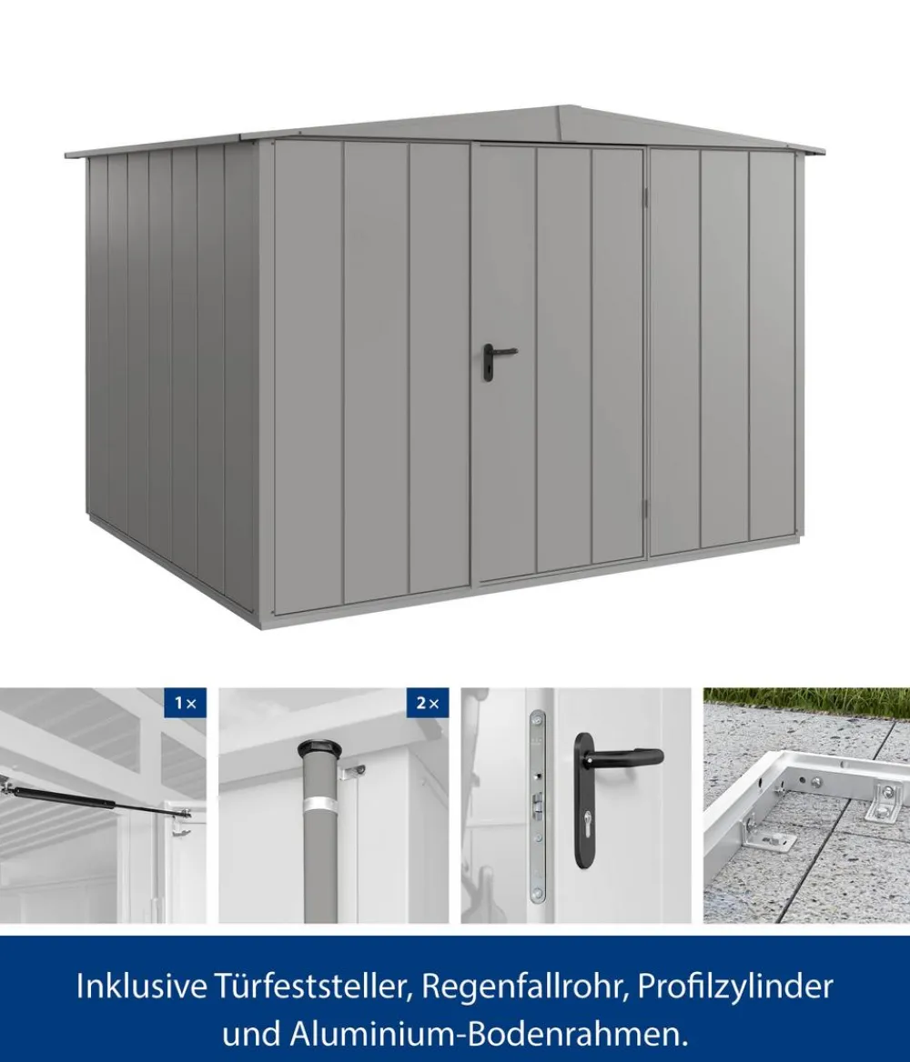 Hörmann Gartenhäuser & Gerätehäuser > Berry-Gerätehaus Modern-S Typ 3, ca. B323,6/H219,4/T247,7 cm