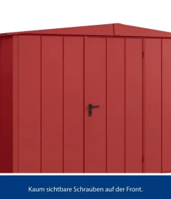 Hörmann Berry-Gerätehaus Modern-S Typ 3, ca. B323,6/H219,4/T247,7 cm Purpurrot Clearance