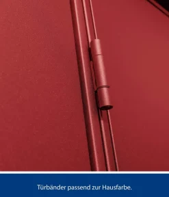 Hörmann Berry-Gerätehaus Modern-S Typ 3, ca. B323,6/H219,4/T247,7 cm Purpurrot Clearance