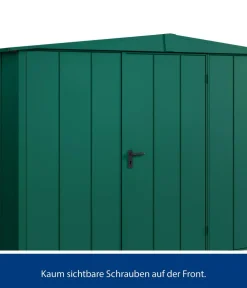 Hörmann Berry-Gerätehaus Modern-S Typ 3, ca. B323,6/H219,4/T247,7 cm Moosgrün Outlet