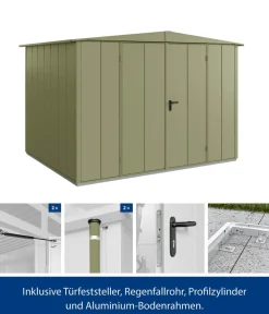 Hörmann Gartenhäuser & Gerätehäuser > Berry-Gerätehaus Modern-S Typ 3, ca. B323,6/H219,4/T247,7 cm