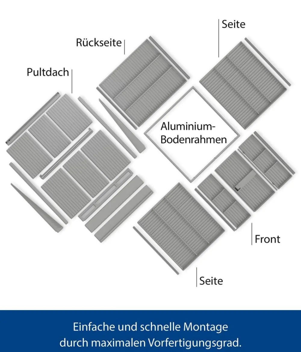 Hörmann Gartenhäuser & Gerätehäuser > Berry-Gerätehaus Modern-P Typ 3, ca. B312,7/H232,3/T283,4 cm