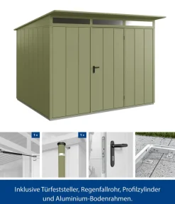 Hörmann Gartenhäuser & Gerätehäuser > Berry-Gerätehaus Modern-P Typ 3, ca. B312,7/H232,3/T283,4 cm