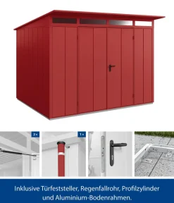 Hörmann Gartenhäuser & Gerätehäuser > Berry-Gerätehaus Modern-P Typ 3, ca. B312,7/H232,3/T283,4 cm