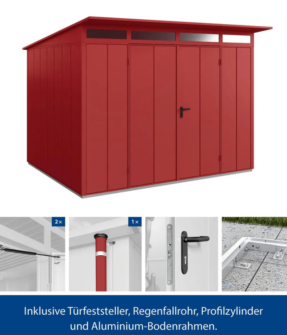 Hörmann Gartenhäuser & Gerätehäuser > Berry-Gerätehaus Modern-P Typ 3, ca. B312,7/H232,3/T283,4 cm