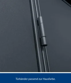 Hörmann Berry-Gerätehaus Modern-P Typ 3, ca. B312,7/H232,3/T283,4 cm Anthrazit Discount