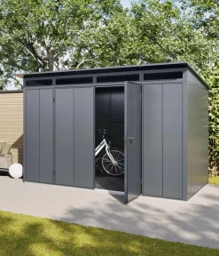 Hörmann Gartenhäuser & Gerätehäuser > Berry-Gerätehaus Modern-P Typ 3, ca. B312,7/H232,3/T283,4 cm